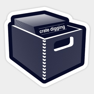 Crate Digging Sticker